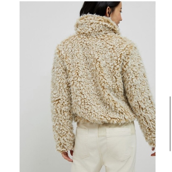Anthropologie Sherpa faux fur jacket - Picture 7 of 9